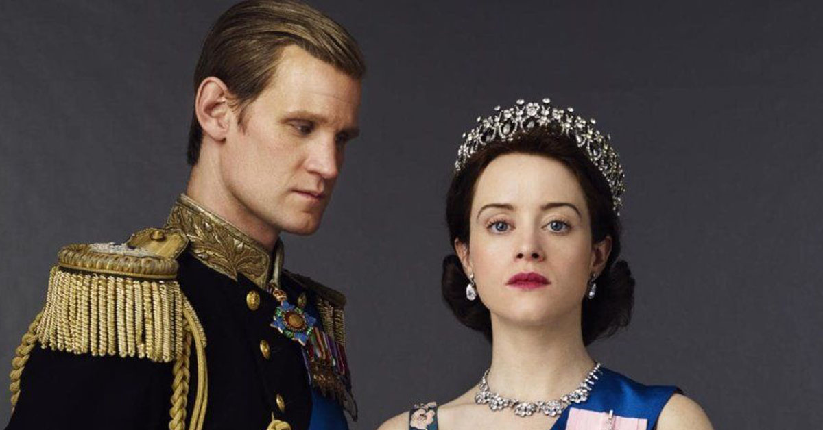 Matt Smith And Claire Foye As Prince Philip And The Queen In The Crown