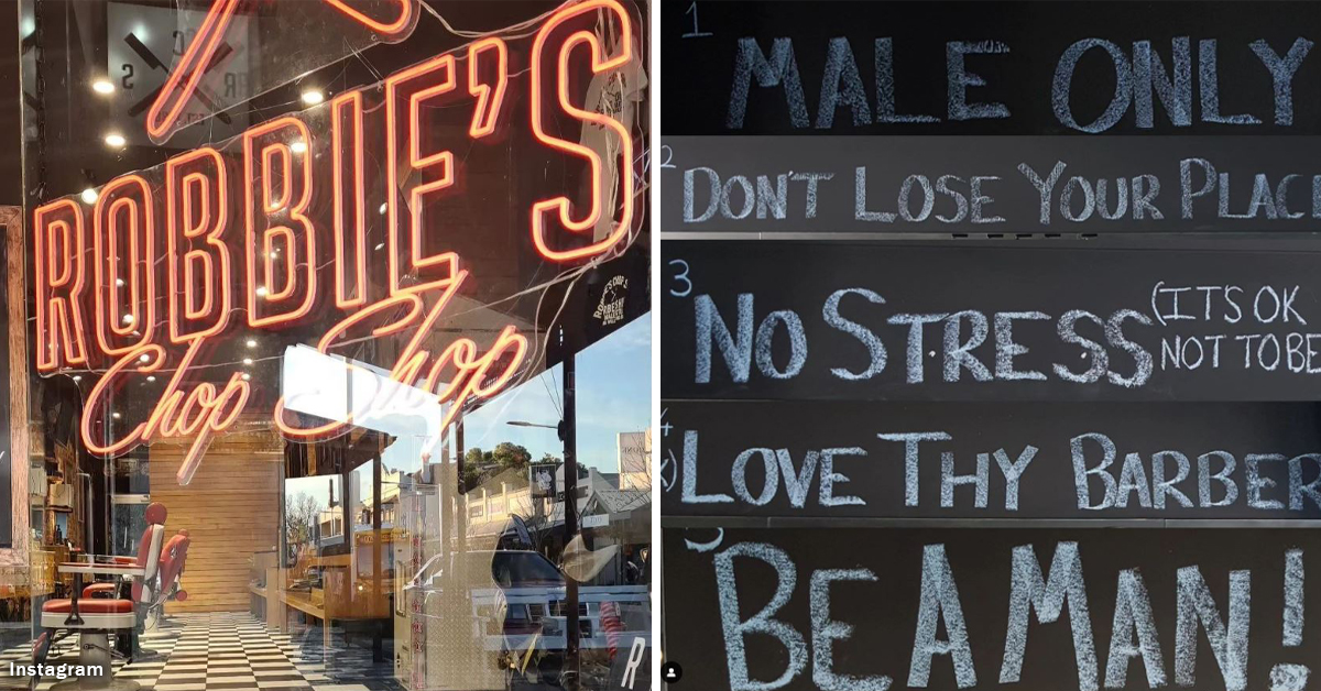 ‘The Last Male Sanctuary’ – Barber Applies To Ban Women From Shop
